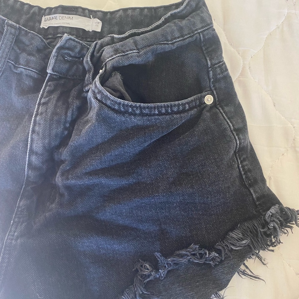 Black Ripped Festival Shorts